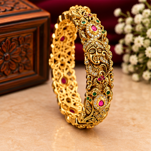Nakshi Finishing Open-Able Bangle - Image 3