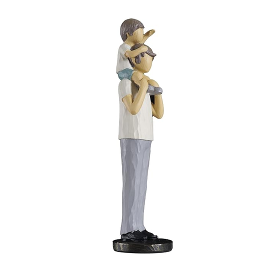 Ceramic Father and Son Statue - Image 2