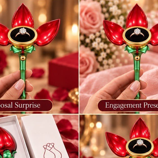Rose Shape Ring Holder