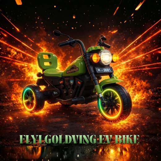 Flyi EV GoldVing Kids Electric Ride-On Bike (GREEN)