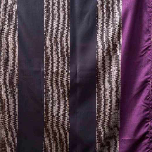 Dusty Purple Silk Printed Saree - Image 2