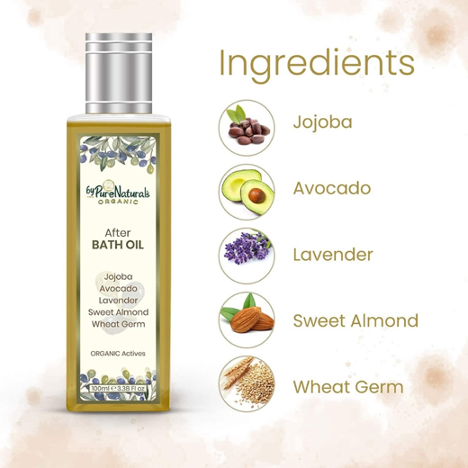 Organic After Bath Oil, 100ml | Jojoba and Almond | Body Massage Oil for Men and Women | Free From Parabens, Sulphates, Petrochemicals and Formaldehydes - Image 2