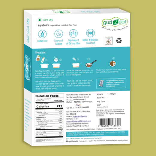 Ragi Dosa Mix - Gulten free - Image 2